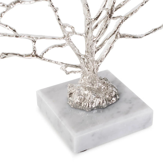 Study of Coral Sculpture On A White Marble Base
