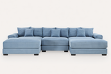 DESEO 130" 3-Seater with 2 Ottomans