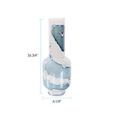 Glacier Bay Layered Cylindrical Glass Vase- Tall