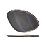 Iceland Volcanic Gray Triangle Platter 13x9"