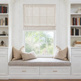 Total Blackout Cordless Roman Shade Linen