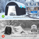 Domed Carport with 4 Weight Cloth Anchor Bags
