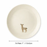 Cute Animal Ceramic Dessert Snack Plate 7 Inch