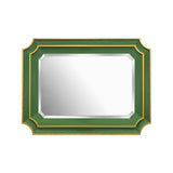 Ethan Scalloped Mirror Green