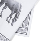 Blue Stallion Rocky Horse Cotton Tea Towel