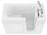 ANZZI Value Series 26 in. x 53 in. Quick Fill Walk-In Air Tub in White