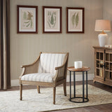 Reclaimed Natural Cane Inset Armchair Accent Chair*