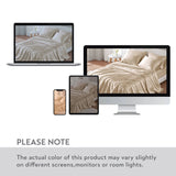 Wrinkle-Free Solid Satin Luxury Sheet Set, Champagne