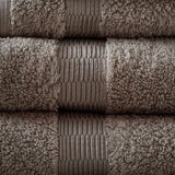 Egyptian Cotton 6-Piece Bathroom Towel Set, Taupe