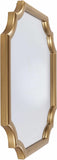 Abangay Gold Contemporary Wood Frame Mirror - Clearance