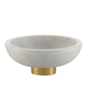 Valor Large White Marble Bowl