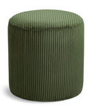 Roy - Round Microsuede Ottoman / Stool