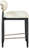 Riccio - Stool - Black And Gold Frame