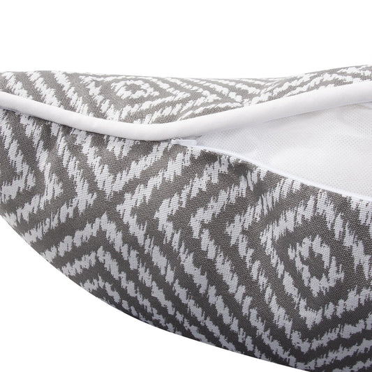 24 x 24 Outdoor Pillow Helm Pewter- Poly Insert