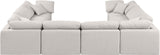 Indulge - Linen 8 Piece Modular Cloud Sectional Sofa