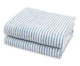Blue Linen Kitchen Towels Set of 2