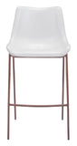 Magnus Barstool (Set of 2) White & Walnut
