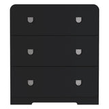 Painted 3-Drawer Nightstand For Bedroom