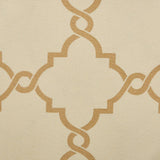 Wholesale Fretwork Sheer Basket Weave Window Panel, Cream