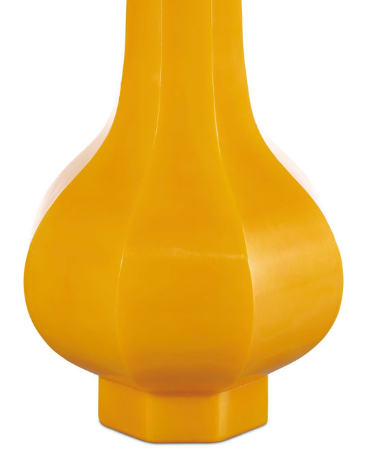Yellow Peking Stem Vase
