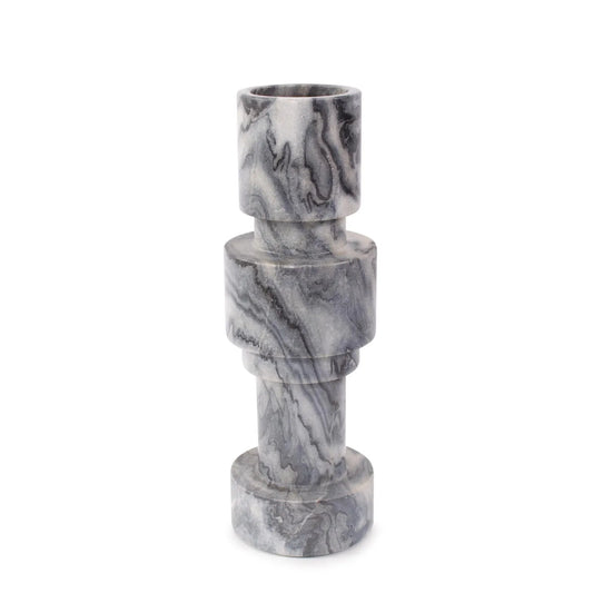 Modern Clarinda Marble Candle Holder- Tall