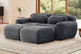 MELLOW 80" Loveseat with 2 Ottomans