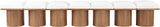 Pavilion - 7 Piece Modular Bench With Brown Base