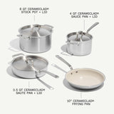 MADE IN CeramiClad® 2.0 Non Stick Cookware Set
