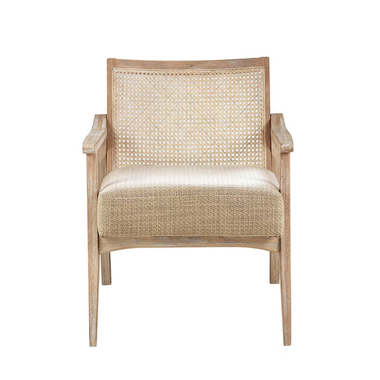 Wholesale Modern Farmhouse Wood Armchair Living Room Accent Chair