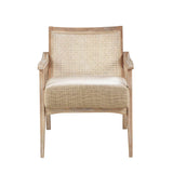 Wholesale Modern Farmhouse Wood Armchair Living Room Accent Chair
