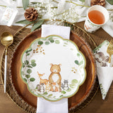 Woodland Baby 78 Piece Party Tableware Set