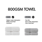 Antibacterial Spa-Like 8-Piece Bathroom Towel Set, Pink