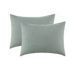 Wholesale Waffle Weave Textured All Season Comforter Set, Sage Green