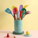 12pcs Colourful Silicone Kitchen Utensils Set