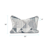 Prisma Navy 14x22 Poly Filled Pillow
