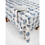 Tropical Garden 59" X 78" Tablecloth - Indigo and Sky