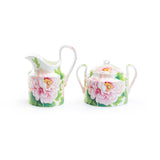 Gracie Bone China Empire Peony Sugar & Creamer Set