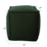 Square Pouf Barbet Forest