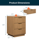 3-Drawer Low Storage Cabinet