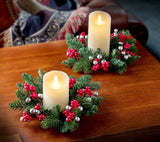 Adjustable Candle Ring / Mini Wreath, 2 Pack - 5 Styles to Choose From