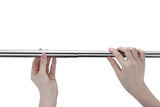 48-88 Inches Shower Curtain Rod with Shower Hooks in Polished Chrome | Adjustable Tension Shower Doorway Curtain Rod | Rust Resistant No Drilling Anti-Slip Bar for Bathroom | AC-AZSR88CH
