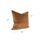 Qivuit Brown 24x24 Poly Filled Pillow