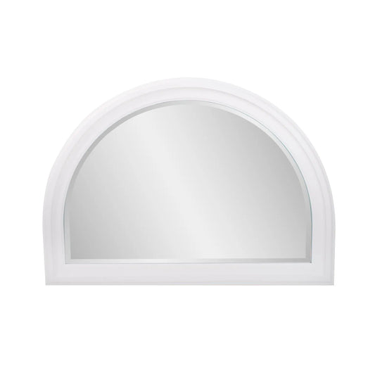 George Arched Mirror White