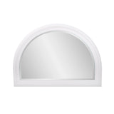 George Arched Mirror White