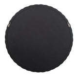 Gita Braided Round Mirror in Glossy Navy