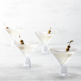 Jupiter Clear Gold Rimmed Martini 11.5oz