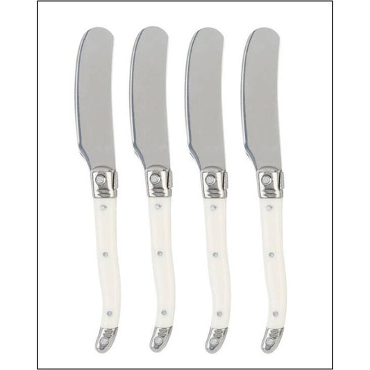 Laguiole 4-Piece Spreader Set with Faux Ivory Handles