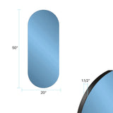 Balducci Oval Sapphire Blue Mirror Short