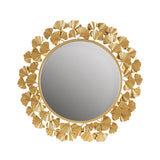 Gold Foil Ginkgo Leaf Decor Mirror
