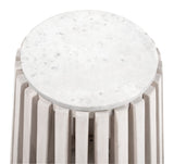 Cyprus Side Table White & Whitewashed